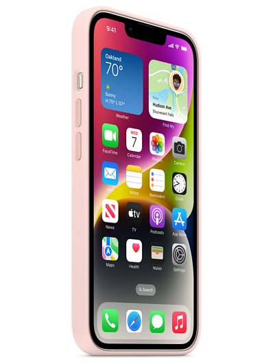 Клип-кейс iPhone 14 Silicone Case Soft Touch Розовый