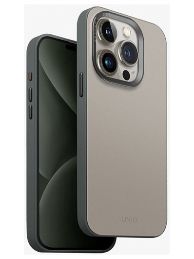 Клип-кейс для iPhone 15 Pro Max Uniq Lyden DS с поддержкой Magsafe Зеленый Клип-кейс для iPhone 15 Pro Max Uniq Lyden DS с поддержкой Magsafe Зеленый