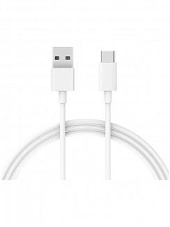 Кабель Xiaomi USB-A - USB-C 1 м Белый