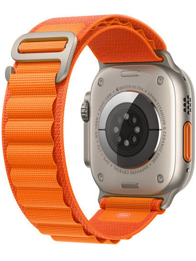Ремешок для Apple Watch 42/44/45/49 Gurdini Alpine Loop Оранжевый