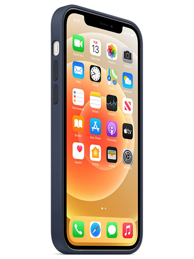 Клип-кейс iPhone 12/12 Pro Silicone Case Soft Touch Темно-синий