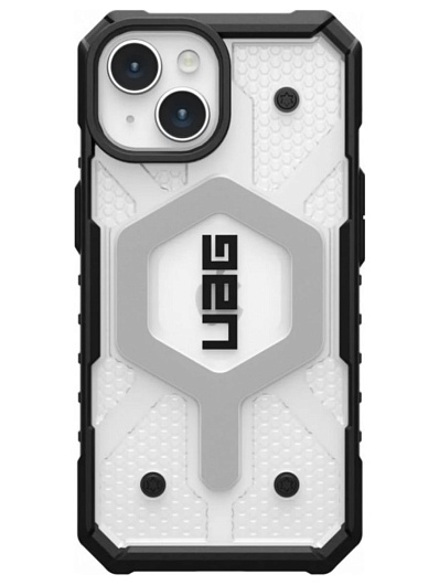 Клип-кейс для Apple iPhone 15 UAG Pathfinder с поддержкой Magsafe Прозрачный Клип-кейс для Apple iPhone 15 UAG Pathfinder с поддержкой Magsafe Прозрачный