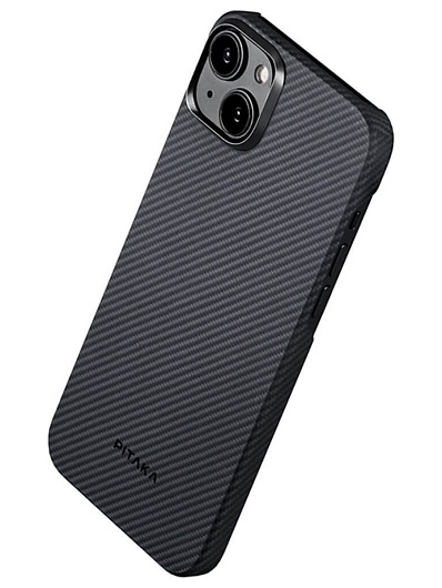 Клип-кейс для iPhone 15 Plus Pitaka MagEZ Case 4 узкое плетение Черный