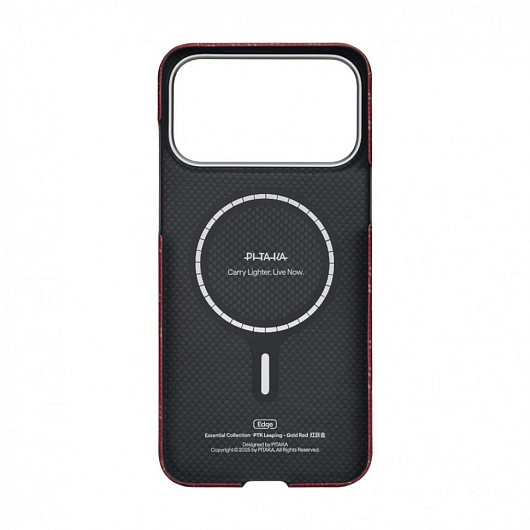 Клип-кейс iPhone 17 Pro Max Pitaka Edge Ultra Slim Case Красный