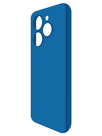 Клип-кейс Krutoff Silicone Case для Tecno Spark 20C/Go 2024 Синий