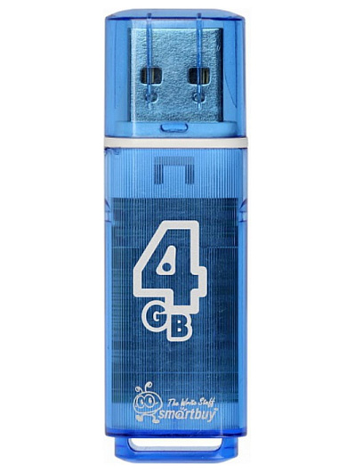 USB-флеш-накопитель 4 Gb Smart Buy Glossy Синий USB-флеш-накопитель 4 Gb Smart Buy Glossy Синий