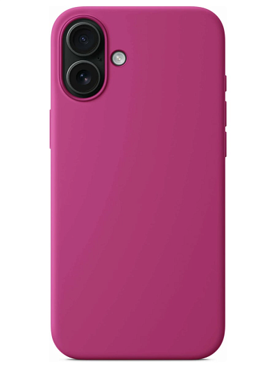 Клип-кейс для iPhone 16 Plus Silicone Case Soft Touch Розовый