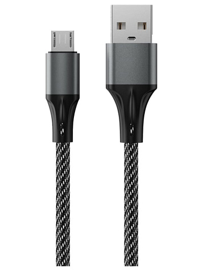 Кабель USB - microUSB Accesstyle AM24-F100M Серый Кабель USB - microUSB Accesstyle AM24-F100M Серый