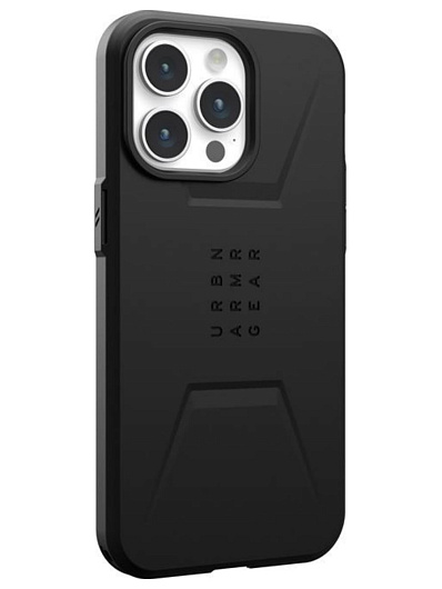 Клип-кейс для Apple iPhone 15 Pro Max UAG Civilian с поддержкой Magsafe Черный