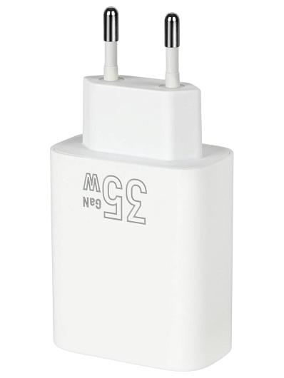 Сетевое зарядное устройство TFN 2хUSB Type-С 35W б/кабеля Белый