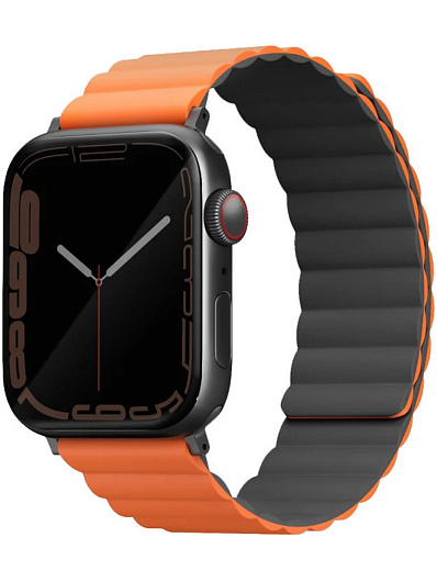 Ремешок для Apple Watch 49/45/44/42 Uniq Revix Оранжевый