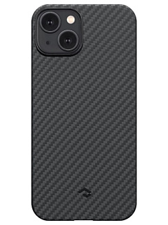 Чехол для iPhone 14 Pitaka MagEZ Case 3 узкое плетение  Черный