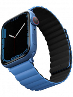 Ремешок для Apple Watch 49/45/44/42 Uniq Revix Темно-синий