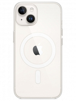 Клип-кейс для Apple iPhone 14 Clear Case MagSafe Прозрачный