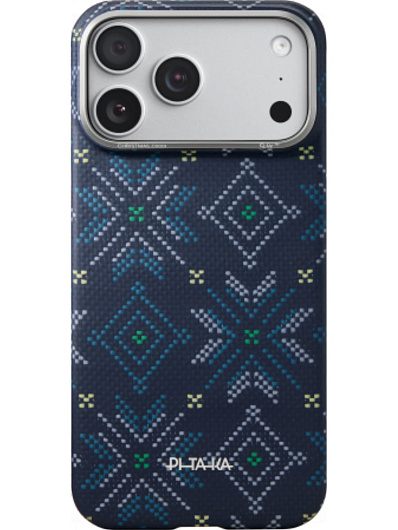 Клип-кейс iPhone 17 Pro Pitaka Edge Ultra Slim Case Синий