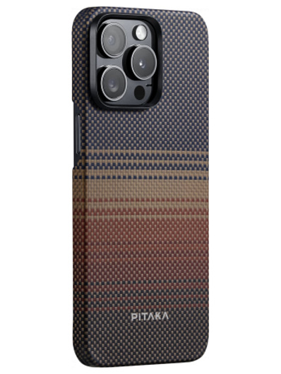 Чехол Pitaka Fusion Weaving MagEZ 5 для iPhone 15 Pro Коричневый