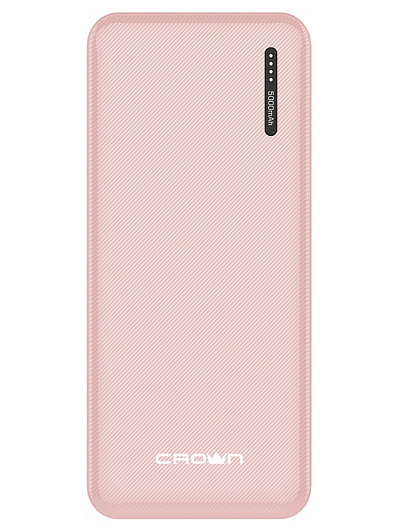 Внешний аккумулятор 5000 mAh CrownMicro CMPB-5000 Розовый