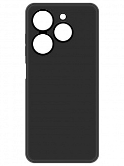 Клип-кейс Krutoff Silicone Case для Tecno Spark 20C/Go 2024 Черный