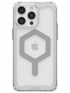 Клип-кейс для Apple iPhone 15 Pro Max UAG Plyo с поддержкой Magsafe Серебряный