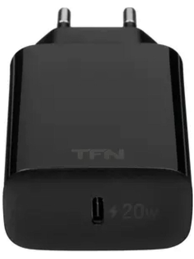 Сетевое зарядное устройство TFN nano Type-C PD 20W+кабель Type C Черный