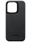 Клип-кейс для iPhone 15 Pro Pitaka MagEZ Case 4 узкое плетение Черный