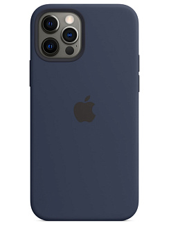 Клип-кейс iPhone 12/12 Pro Silicone Case Soft Touch Темно-синий