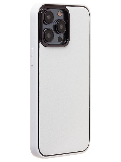 Клип-кейс для iPhone 14 Pro Max (PC084) экокожа Белый