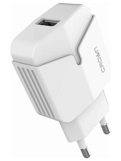 Сетевое зарядное устройство CrownMicro 3030F 1 USB Quick Charge Белый Сетевое зарядное устройство CrownMicro 3030F 1 USB Quick Charge Белый