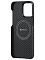 Клип-кейс для iPhone 15 Plus Pitaka MagEZ Case 4 узкое плетение Черный