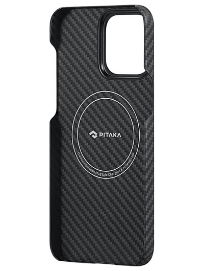 Клип-кейс для iPhone 15 Plus Pitaka MagEZ Case 4 узкое плетение Черный