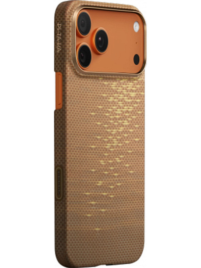 Клип-кейс iPhone 17 Pro Pitaka Edge Ultra Slim Case Золотой