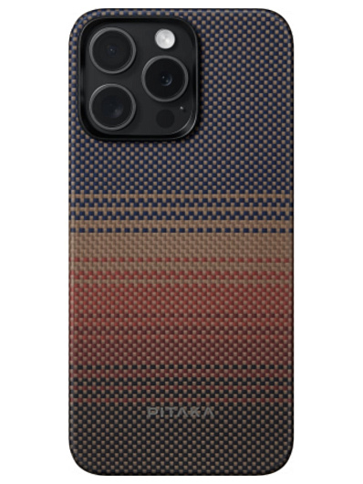 Чехол Pitaka Fusion Weaving MagEZ 5 для iPhone 15 Pro Коричневый