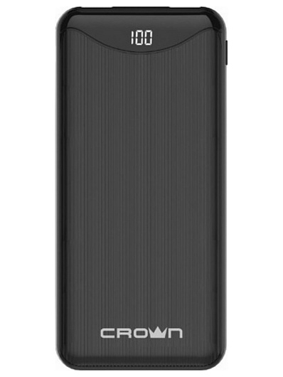 Внешний аккумулятор 10000 mAh 603 Quick Charge CrownMicro Черный Внешний аккумулятор 10000 mAh 603 Quick Charge CrownMicro Черный