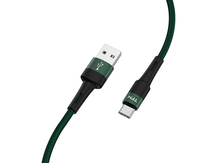 Кабель USB - Type-C Envy 1.2 м Зеленый