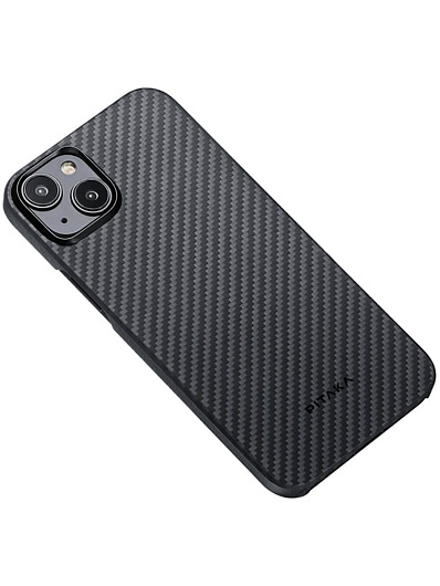 Клип-кейс для iPhone 15 Plus Pitaka MagEZ Case 4 узкое плетение Черный