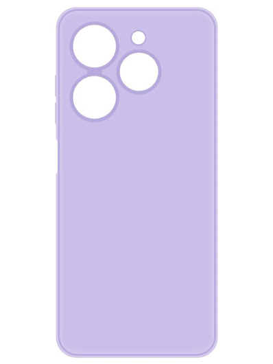 Клип-кейс Krutoff Silicone Case для Tecno Spark 20C/Go 2024 Фиолетовый Клип-кейс Krutoff Silicone Case для Tecno Spark 20C/Go 2024 Фиолетовый