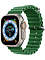 Ремешок для Apple Watch 42/44/45/49 Gurdini Ocean band Зеленый