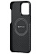 Клип-кейс для iPhone 15 Pro Pitaka MagEZ Case 4 узкое плетение Черный