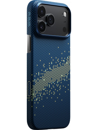 Клип-кейс iPhone 17 Pro Pitaka Milky Way Galaxy Синий