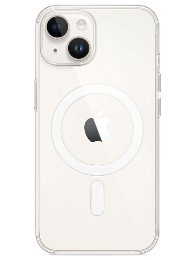 Клип-кейс для Apple iPhone 14 Clear Case MagSafe Прозрачный Клип-кейс для Apple iPhone 14 Clear Case MagSafe Прозрачный