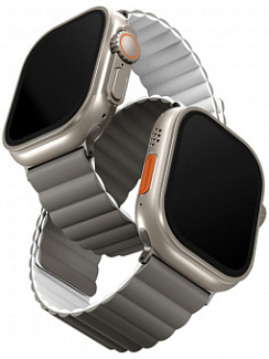 Ремешок для Apple Watch 49/45/44/42 Uniq Revix Серый