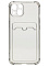 Клип-кейс Active для Apple iPhone 13 с картхолдером Прозрачный черный