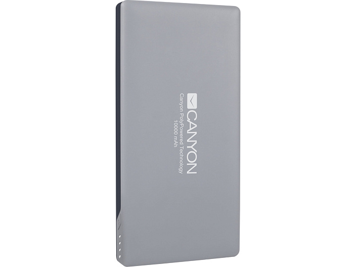 Внешний аккумулятор 10000mAh Canyon CNS-TPBP10 Серый Внешний аккумулятор 10000mAh Canyon CNS-TPBP10 Серый