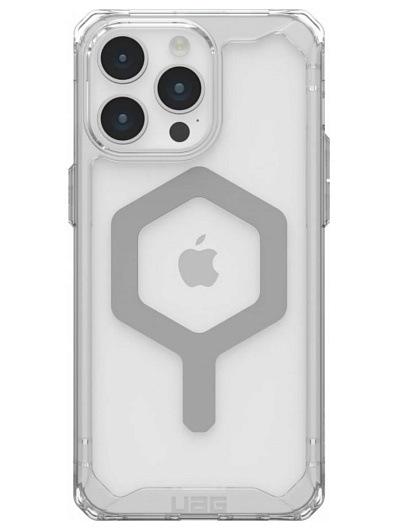 Клип-кейс для Apple iPhone 15 Pro Max UAG Plyo с поддержкой Magsafe Серебряный Клип-кейс для Apple iPhone 15 Pro Max UAG Plyo с поддержкой Magsafe Серебряный