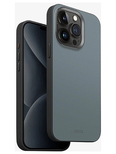 Клип-кейс для iPhone 15 Pro Max Uniq Lyden DS с поддержкой Magsafe Синий Клип-кейс для iPhone 15 Pro Max Uniq Lyden DS с поддержкой Magsafe Синий