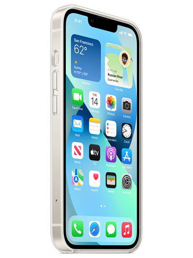 Чехол для iPhone 13 Clear Case MagSafe Прозрачный
