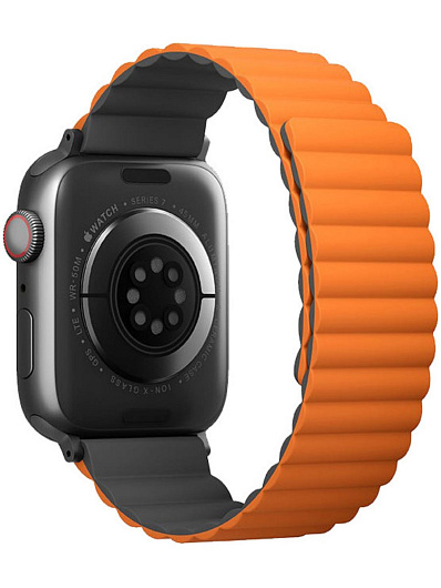 Ремешок для Apple Watch 49/45/44/42 Uniq Revix Оранжевый