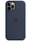 Клип-кейс iPhone 12/12 Pro Silicone Case Soft Touch Темно-синий